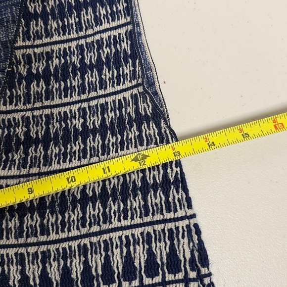 MAX STUDIO Fit and Flare, Smocked Mini Dress, Navy xs - Picture 10 of 11